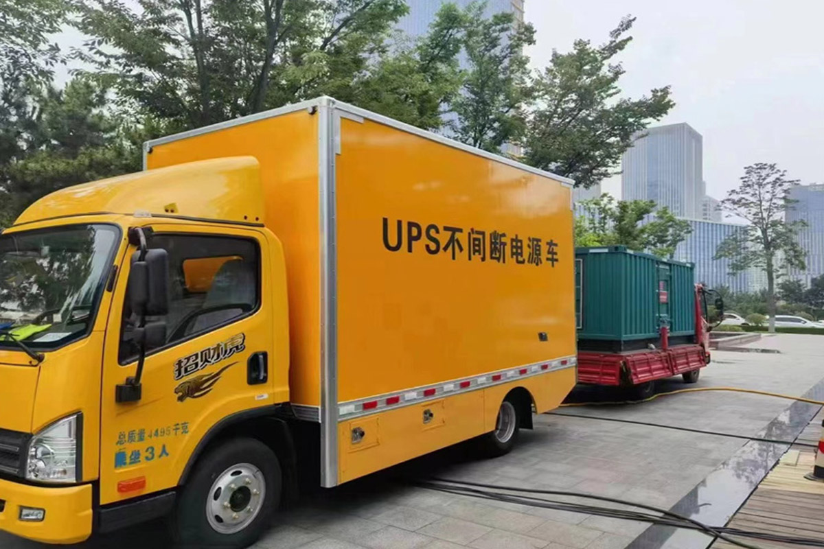 惠济发电机租赁施工现场