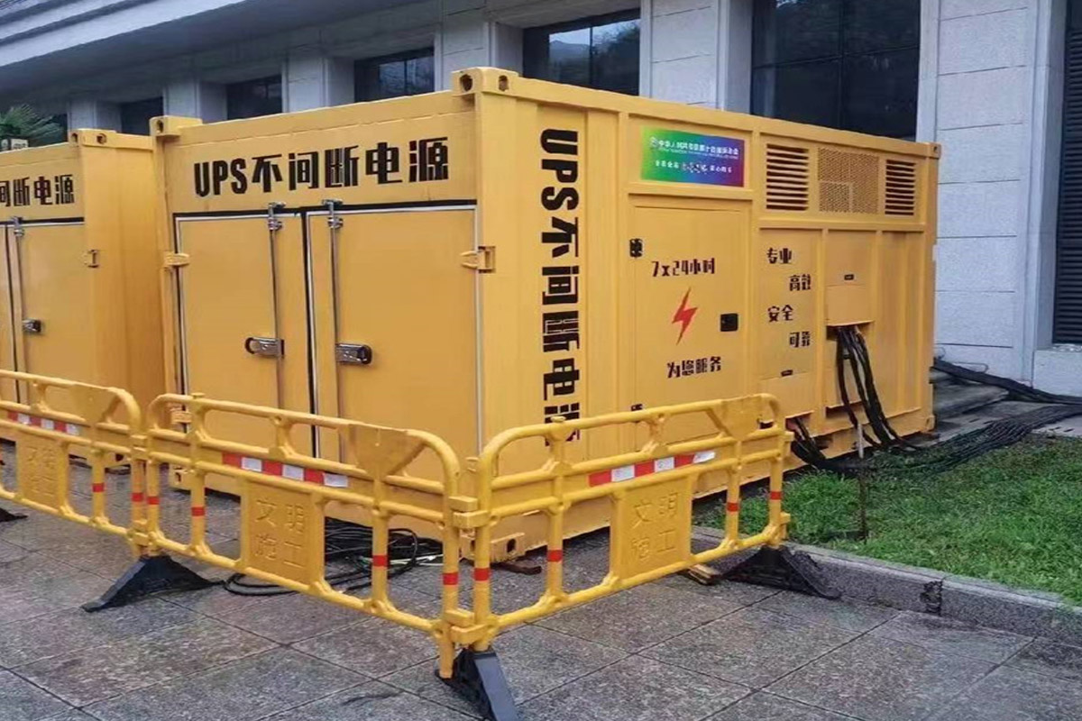 惠济发电机租赁施工现场