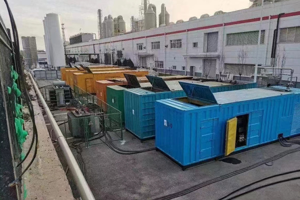 惠济发电机租赁施工现场